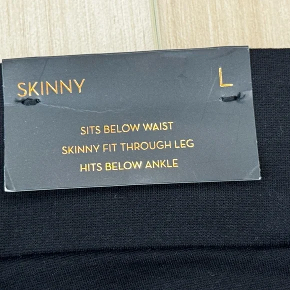 NWT Takara Perfect Fit Skinny Pants – Black – Size L - Picture 6 of 7